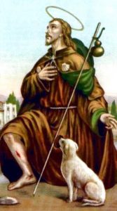 Saint Roch de Monptellier - prière de protection pour le coronavirus
